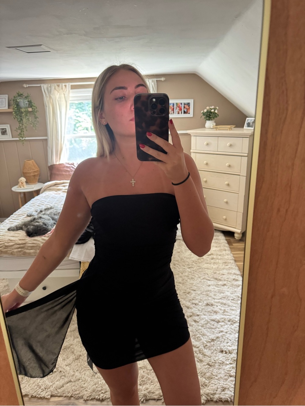 MINI STRAPLESS BODYCON DRESS - Picture 2 of 5